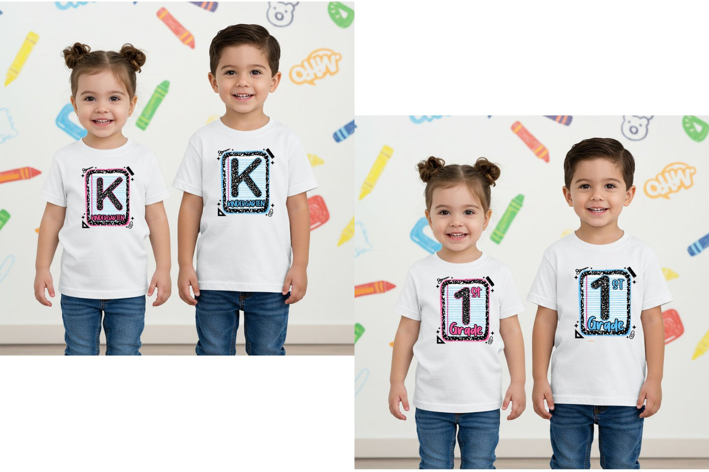 Kinder/First Grade Pre Made Gang Sheet