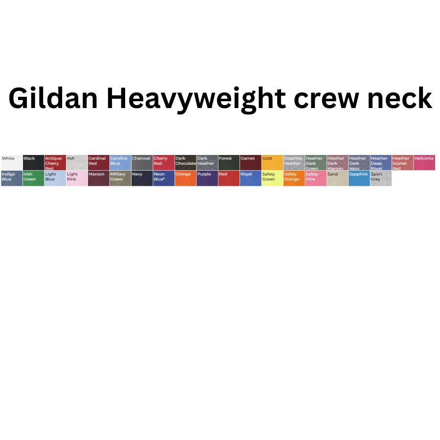 Gildan Unisex Heavy Blend Crewneck Sweatshirt 18000