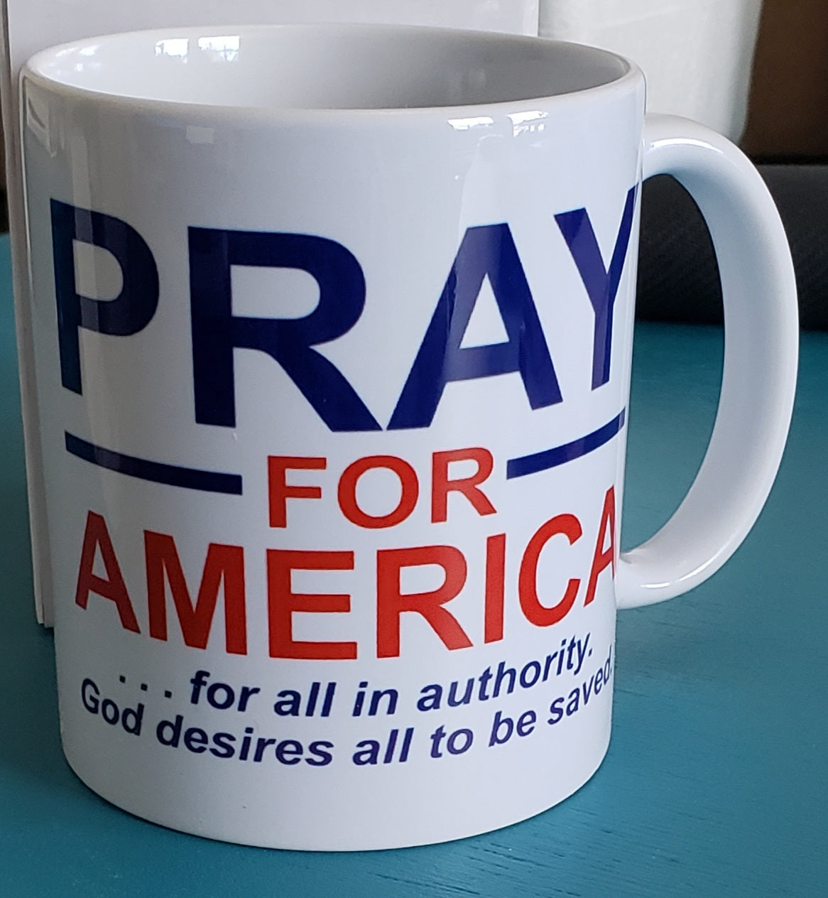 Pray for America/ No Matter Who is King Coffee Mug
