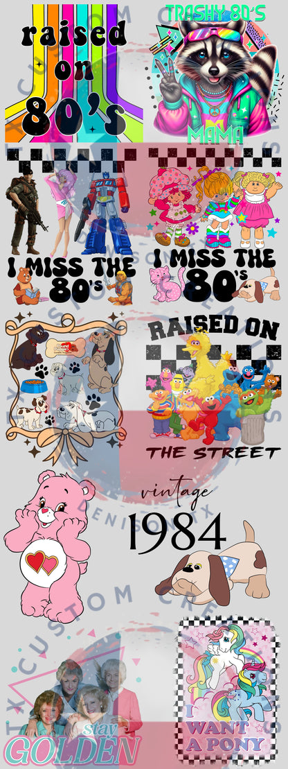 Grew up in the 80's