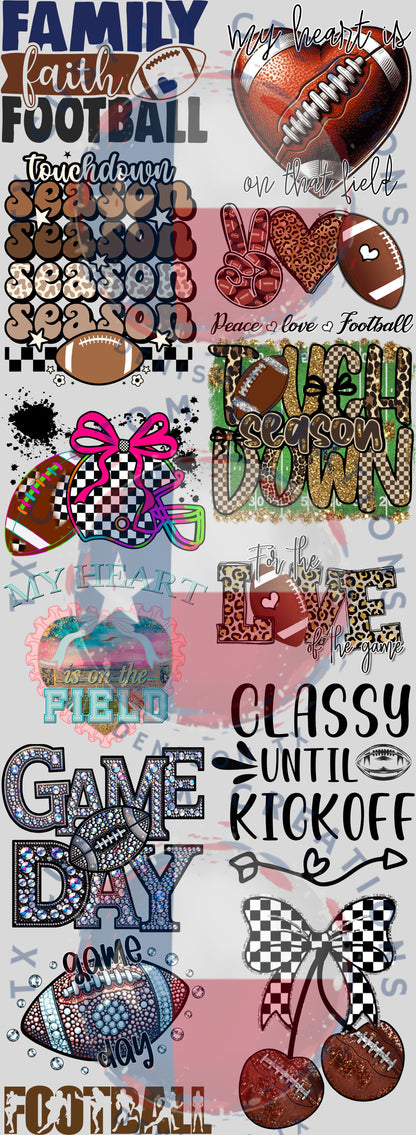 Football General Premade Gang Sheet