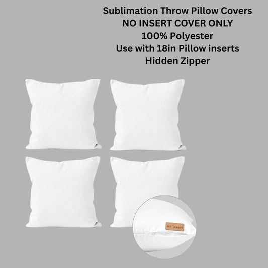 Blank Sublimation Throw Pillow Covers (COVER ONLY)