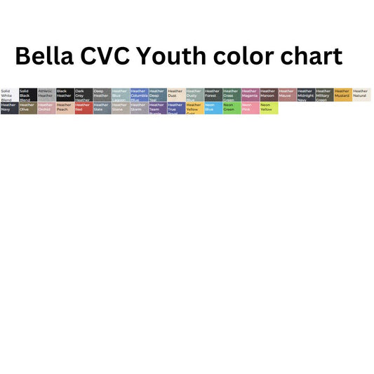 Bella + Canvas Youth CVC Jersey Tee 3001YCVC