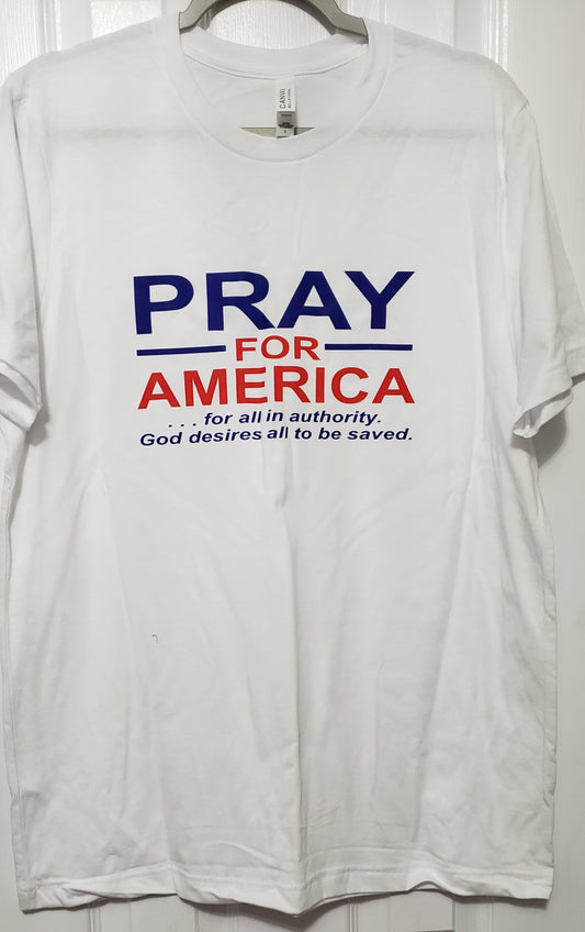 Pray for America Short Sleeve T-Shirt