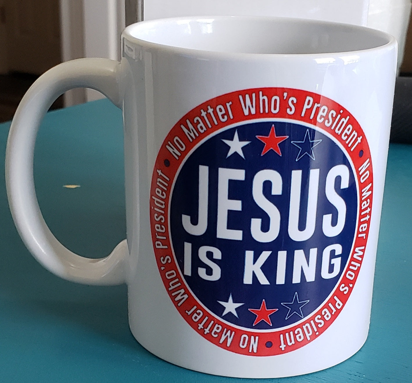 Pray for America/ No Matter Who is King Coffee Mug