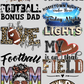Football Family and Generic Designs Adult Size 22x60 Printed and Shipped