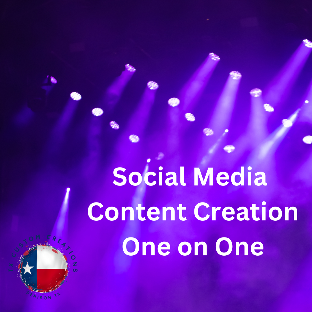 Social Media Content Creation One on One Session